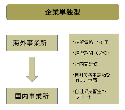 技能実習制度-企業単独型